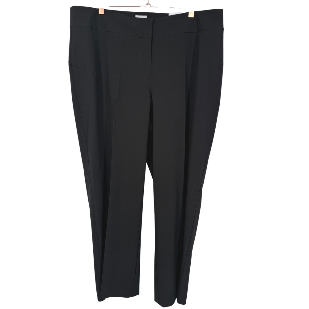 NWT Chico's Black Essential Trouser Pants Ultimate Fit Size 3.5 (XL) Short